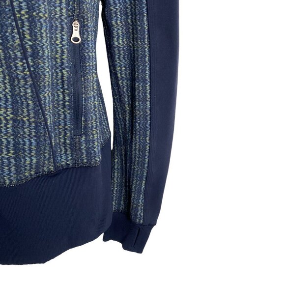 Lululemon Nice Asana Jacket Size 8 Ziggy Wee August Inkwell Zip CJ-1712 - Picture 4 of 7